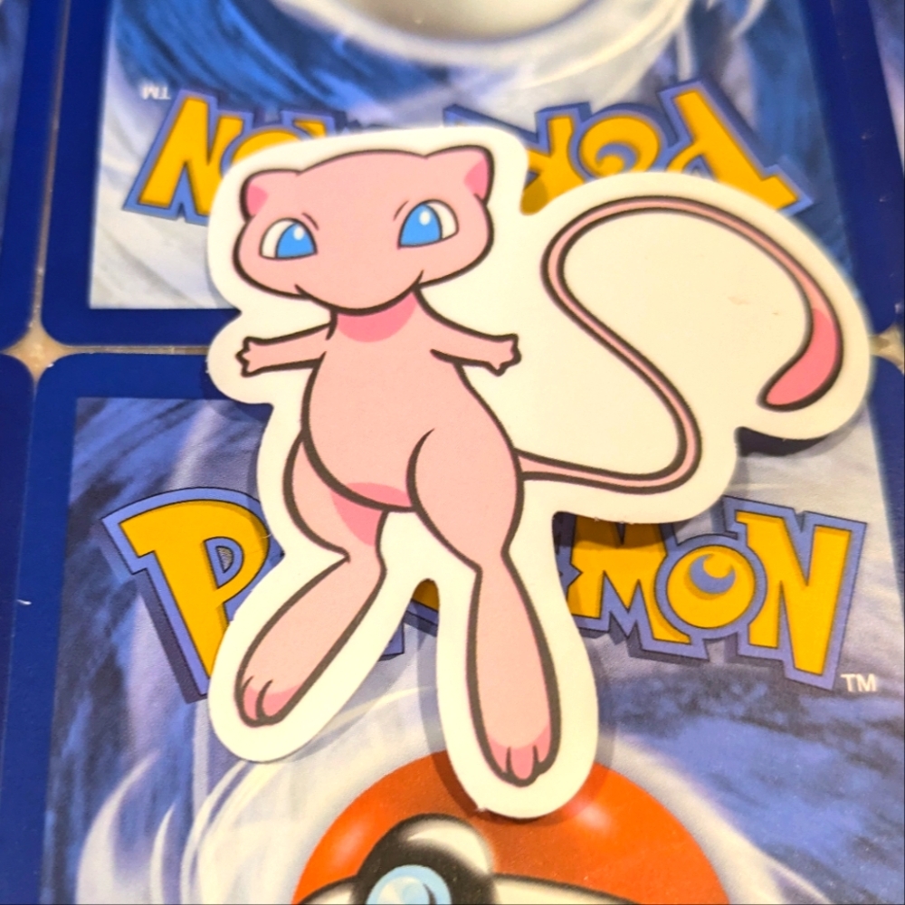 Mew Pokemon 2" Sticker 🔥 Gotta Catch 'Em All